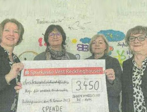 Ein ganz herzliches Dankeschön an die Damen des Innerwheel-Clubs Marl-Recklinghausen für ihre Unterstützung!
